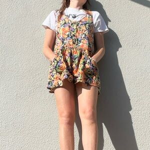 Vintage 90s Floral Romper